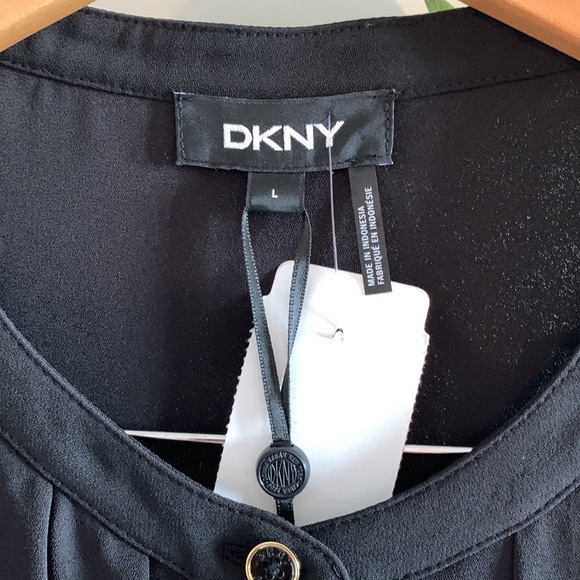 DKNY dressy blouse NEW - Picture 2 of 7
